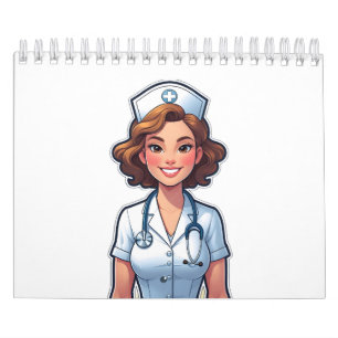 Cartoon Style Nurse – Cute Medical Hero Calendar