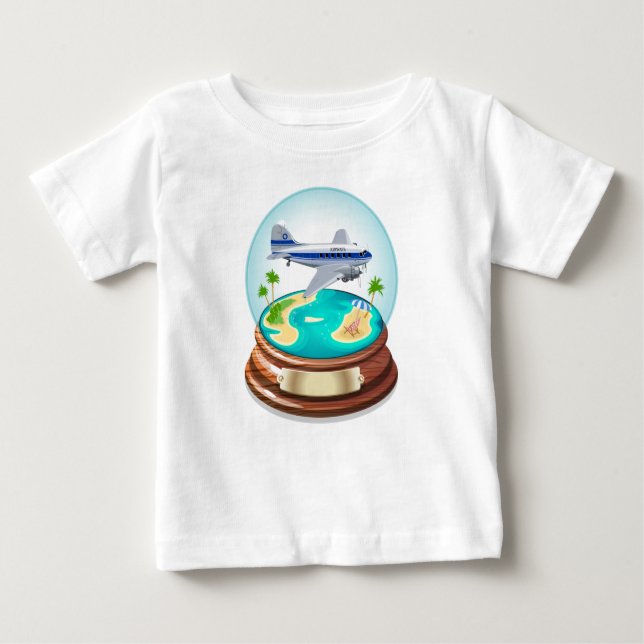 Cartoon Summer Cristal Ball Baby T-Shirt (Front)