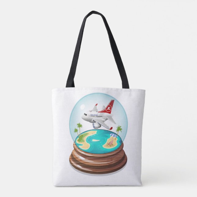 Cartoon Summer Cristal Ball Tote Bag (Back)