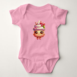 Cartoon Sweet Ice Cream Baby Bodysuit