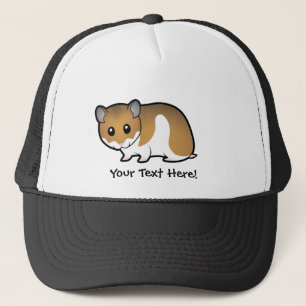 Cartoon Syrian Hamster Trucker Hat
