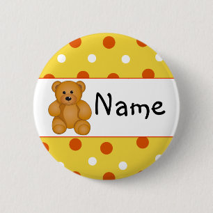 Cartoon Teddy Design 6 Cm Round Badge