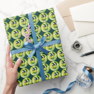 Cartoon Tennis ball sports wrapping paper