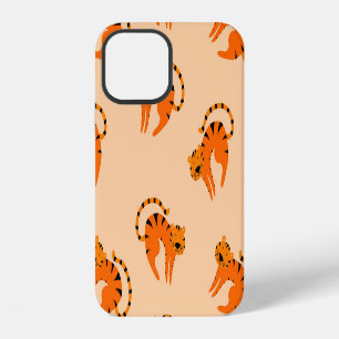 Cartoon Tigers: Children's Vintage Print iPhone 12 Case
