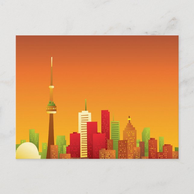 Cartoon Toronto Postcard (Front)