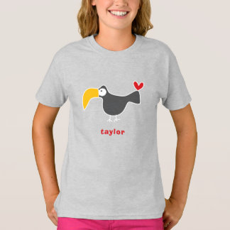 Cartoon Toucan Kid Cute Fun Custom Gift T-Shirt