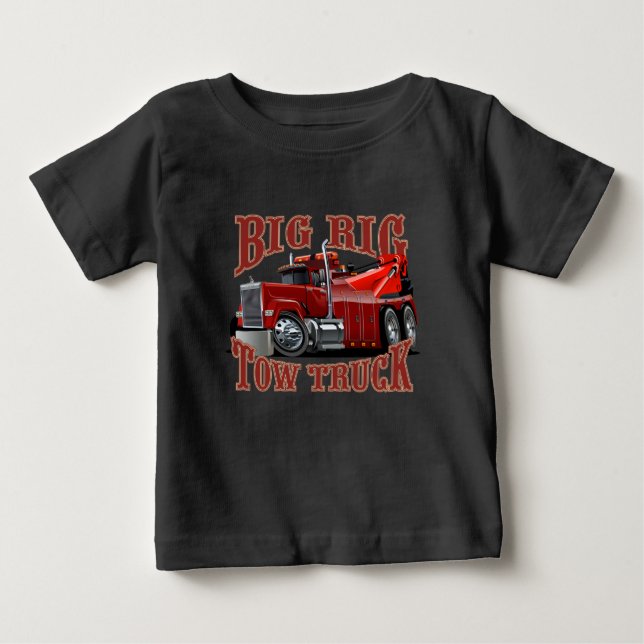Cartoon tow truck baby T-Shirt (Front)