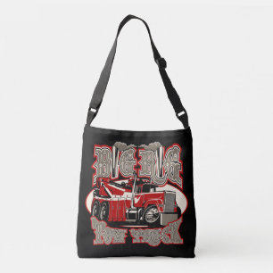 Cartoon tow truck crossbody bag