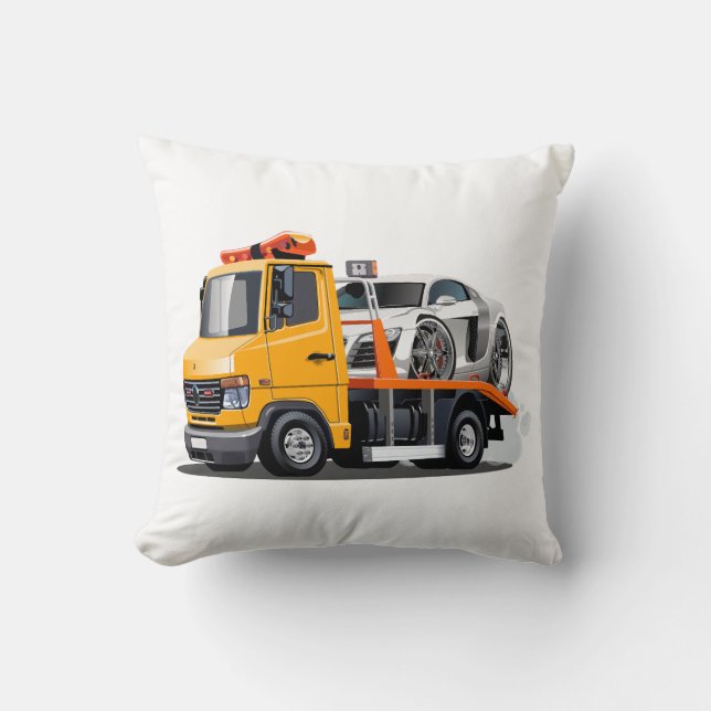 Cartoon tow truck cushion (Front)