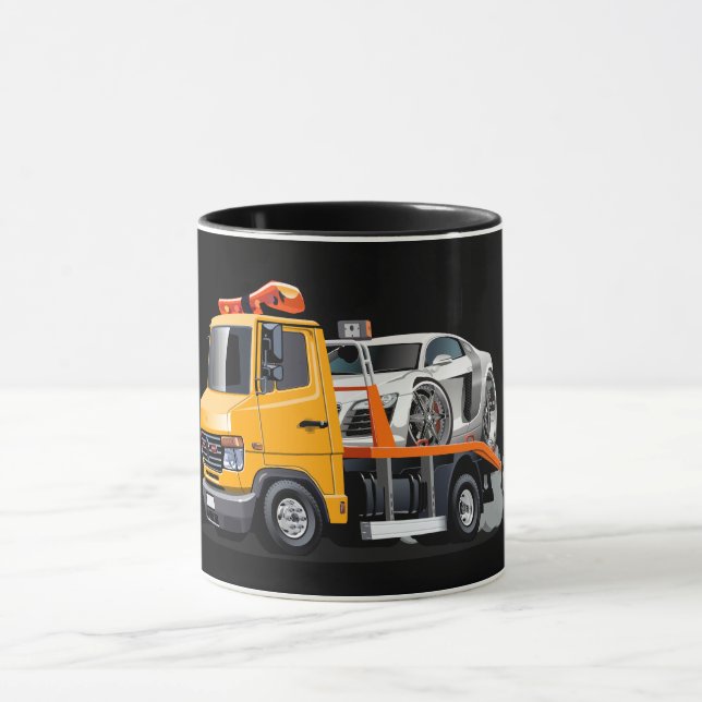 Cartoon tow truck mug (Center)