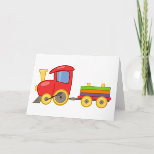 Cartoon Train Card