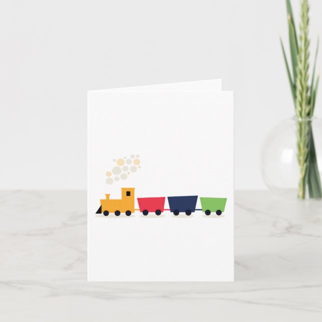 Cartoon Train Card (Front)