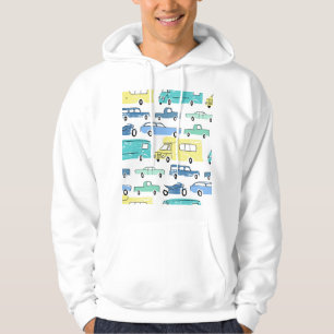 Cartoon Transport: City Kids' Fun. Hoodie