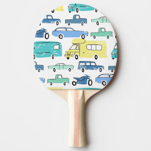 Cartoon Transport: City Kids' Fun. Ping Pong Paddle