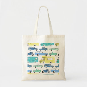 Cartoon Transport: City Kids' Fun. Tote Bag