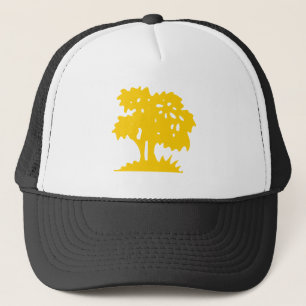 Cartoon Tree - Amber Trucker Hat