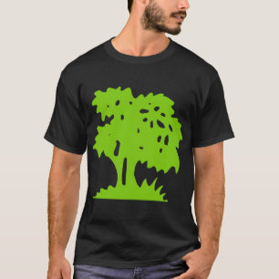 Cartoon Tree - Martian Green T-Shirt