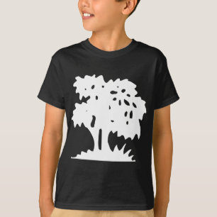 Cartoon Tree - White T-Shirt