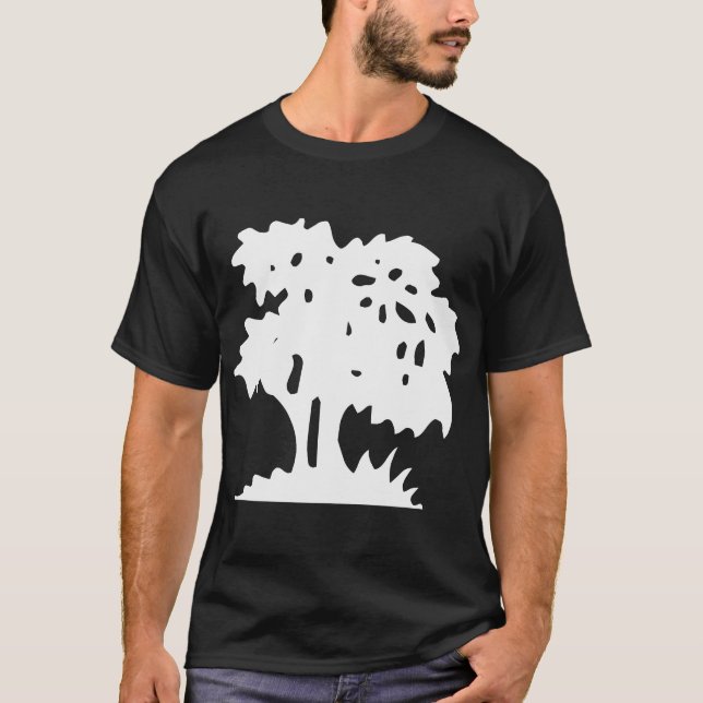 Cartoon Tree - White T-Shirt (Front)