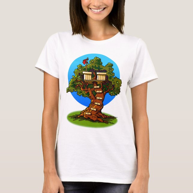 Cartoon Treehouse T-Shirt (Front)