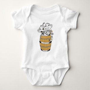 Cartoon tribal monkey baby bodysuit