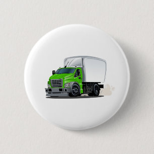 Cartoon truck 6 cm round badge