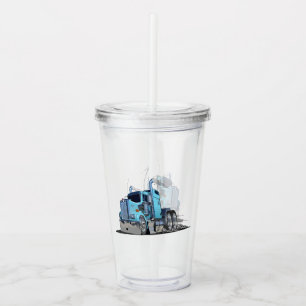 Cartoon truck acrylic tumbler
