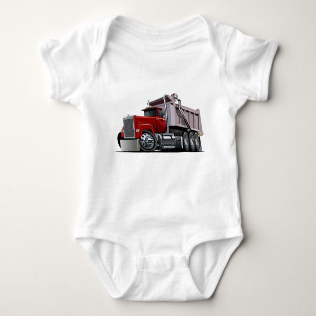 Cartoon truck baby bodysuit (Front)