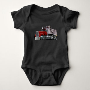 Cartoon truck baby bodysuit