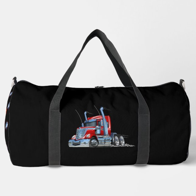 Cartoon truck "Big Rig" Duffle Bag (Front)