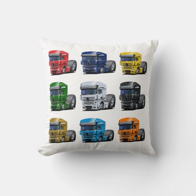 Cartoon truck cushion (Front)