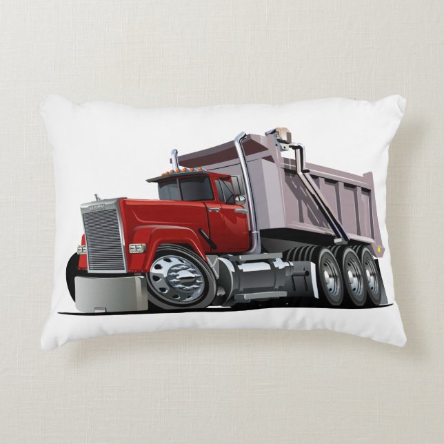 Cartoon truck decorative cushion (Front)