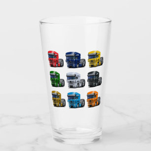 Cartoon truck glass