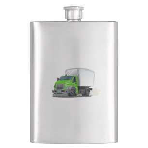 Cartoon truck hip flask