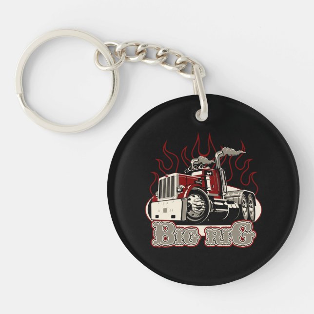 Cartoon truck key ring (Front)