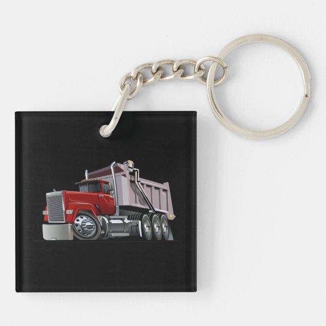 Cartoon truck key ring (Back)
