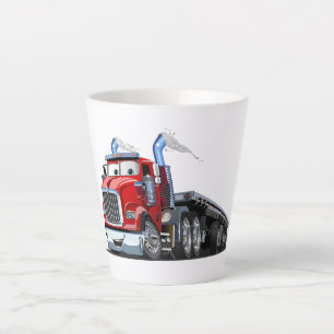 Cartoon truck latte mug
