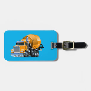 Cartoon truck luggage tag
