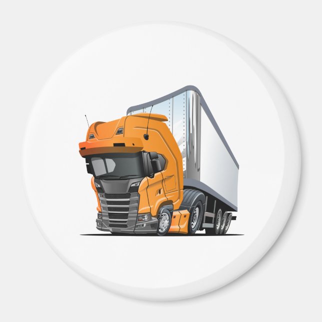 Cartoon truck magnet (Front)