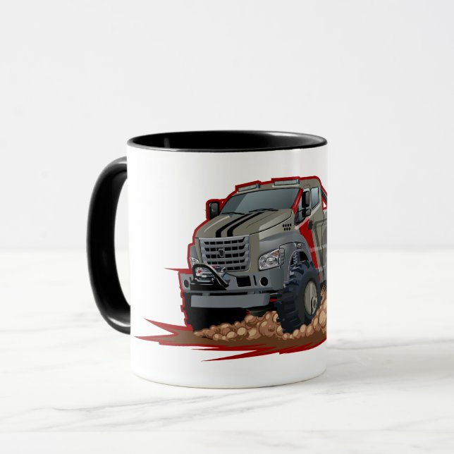 Cartoon truck mug (Front Left)