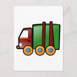 Cartoon Truck Postcard