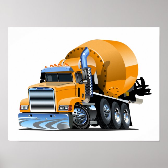 Cartoon truck poster (Front)