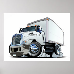 Cartoon truck poster