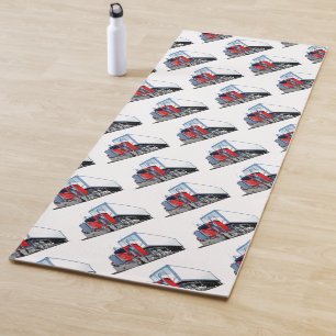 Cartoon truck yoga mat