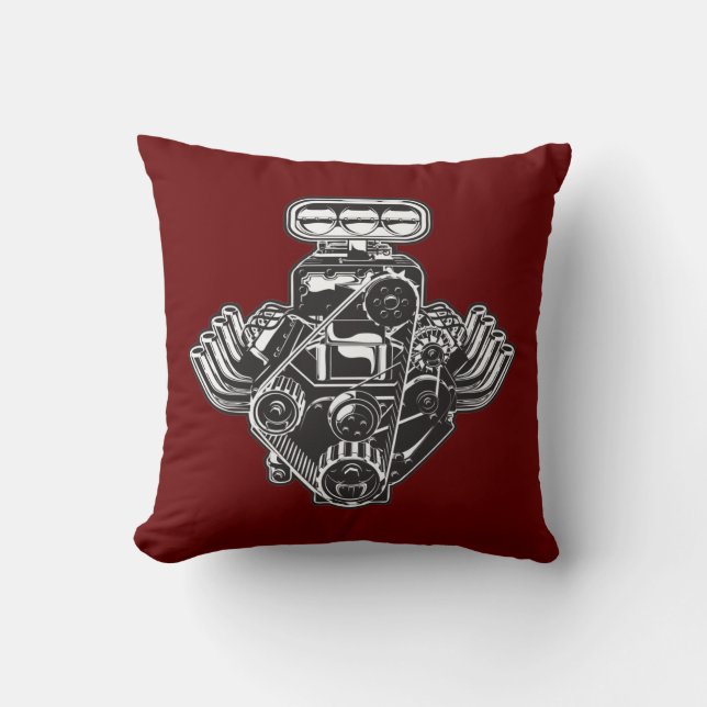 Cartoon turbo engine cushion (Front)