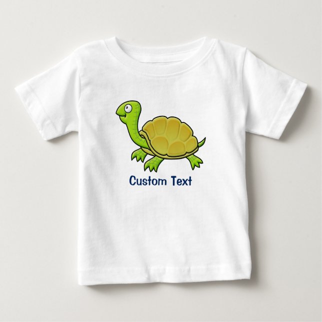 Cartoon Turtle Baby T-Shirt (Front)