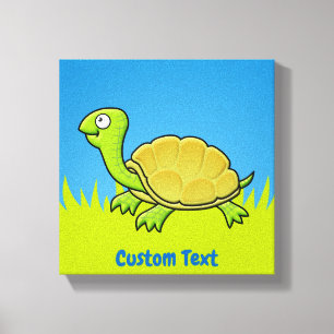 Cartoon Turtle Canvas Print