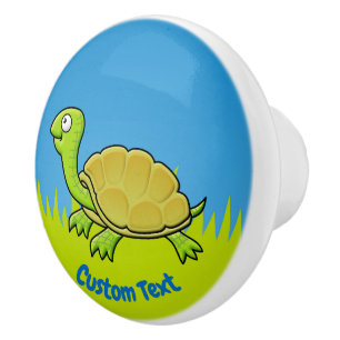 Cartoon Turtle Ceramic Knob