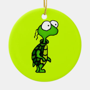 Cartoon Turtle Ceramic Tree Decoration