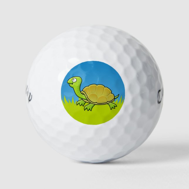 Cartoon Turtle Golf Balls (Front)